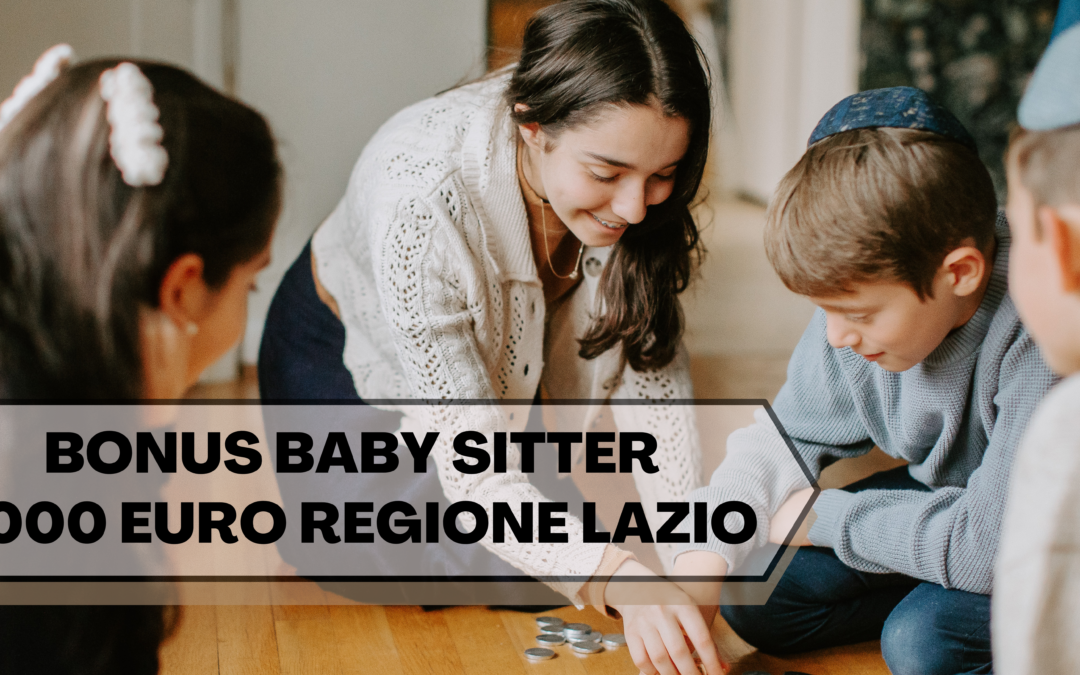 BONUS BABY SITTER REGIONE LAZIO 2022